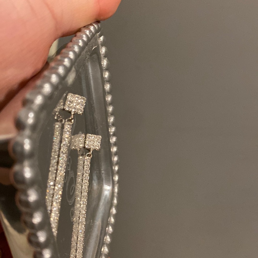 Dangling sparkle earrings